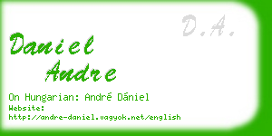 daniel andre business card