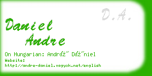 daniel andre business card